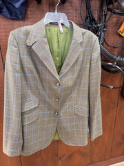 Horse Country Cubbing Coat- Glen Plaid Brown/Blue