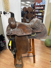 16" Western Saddle w/ wraped horn 6" bar -SQHB