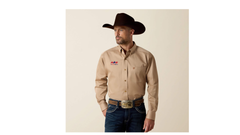 USAWE Ariat Solid Twill Classic Fit Shirt MENS
