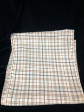 Stock Tie Tan Plaid 4 Fold