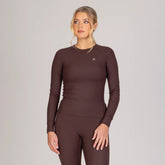 Aubrion Ladies Equestrian Ribbed Long Sleeve Top