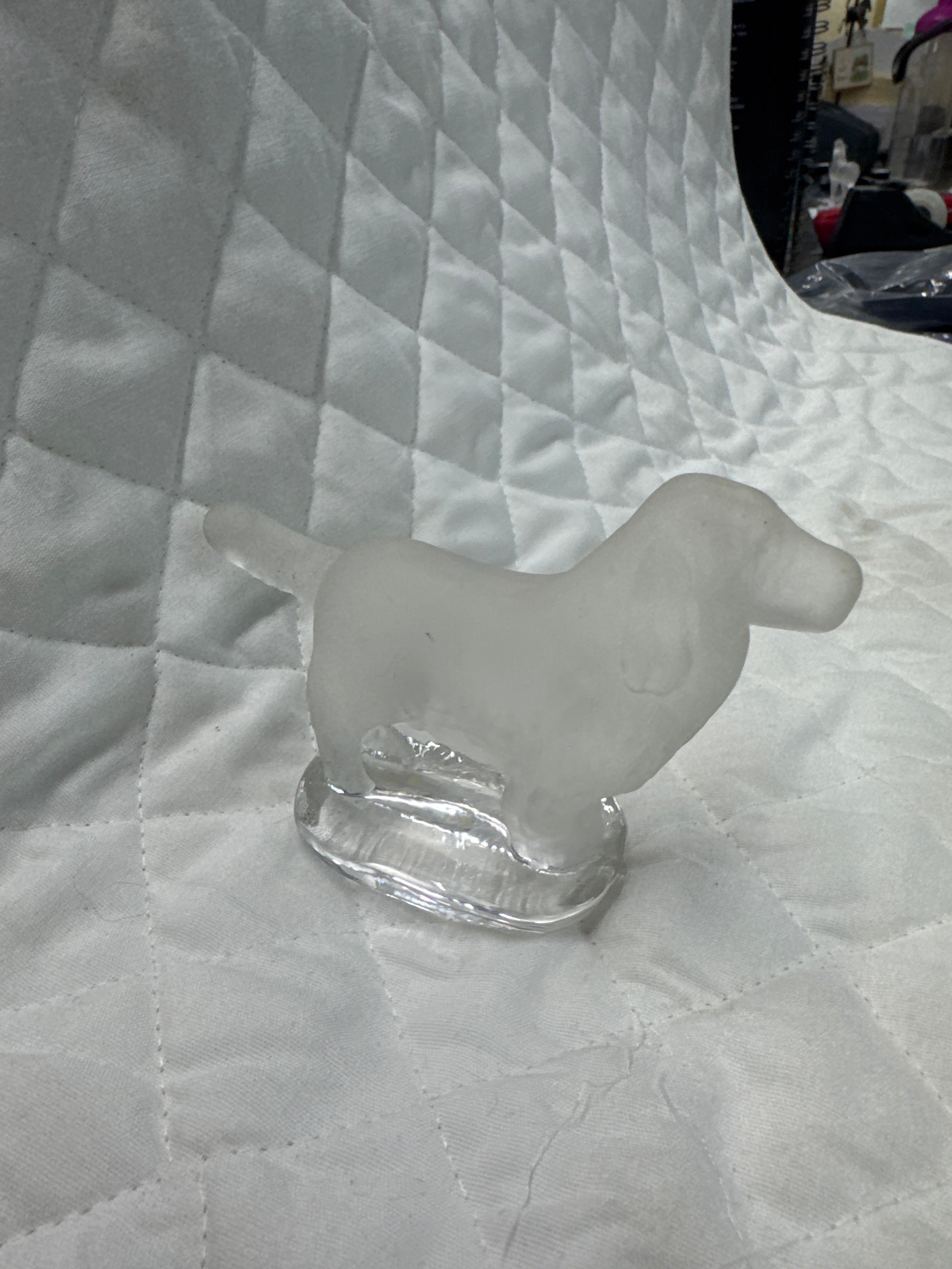 Lalique Glass Retriever Figurine