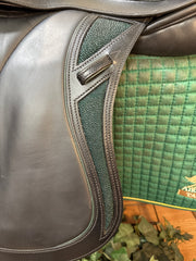 17.5" DC Stackhouse Ellis Dressage Saddle (2026) Green Acct