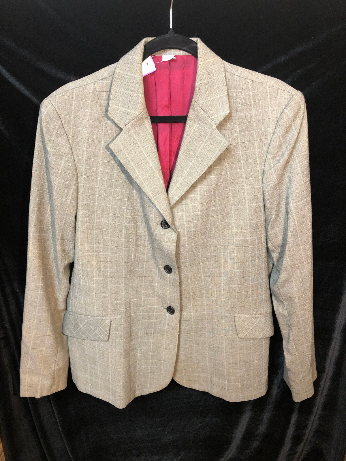 Graty Check Hacking Jacket blue n black accecnts