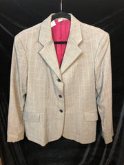 Graty Check Hacking Jacket blue n black accecnts