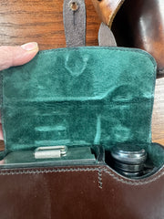 Ladies' Sandwich Leather Case w/ Flask