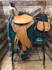 16" Synergist Western Trail Saddle - Brown/Black