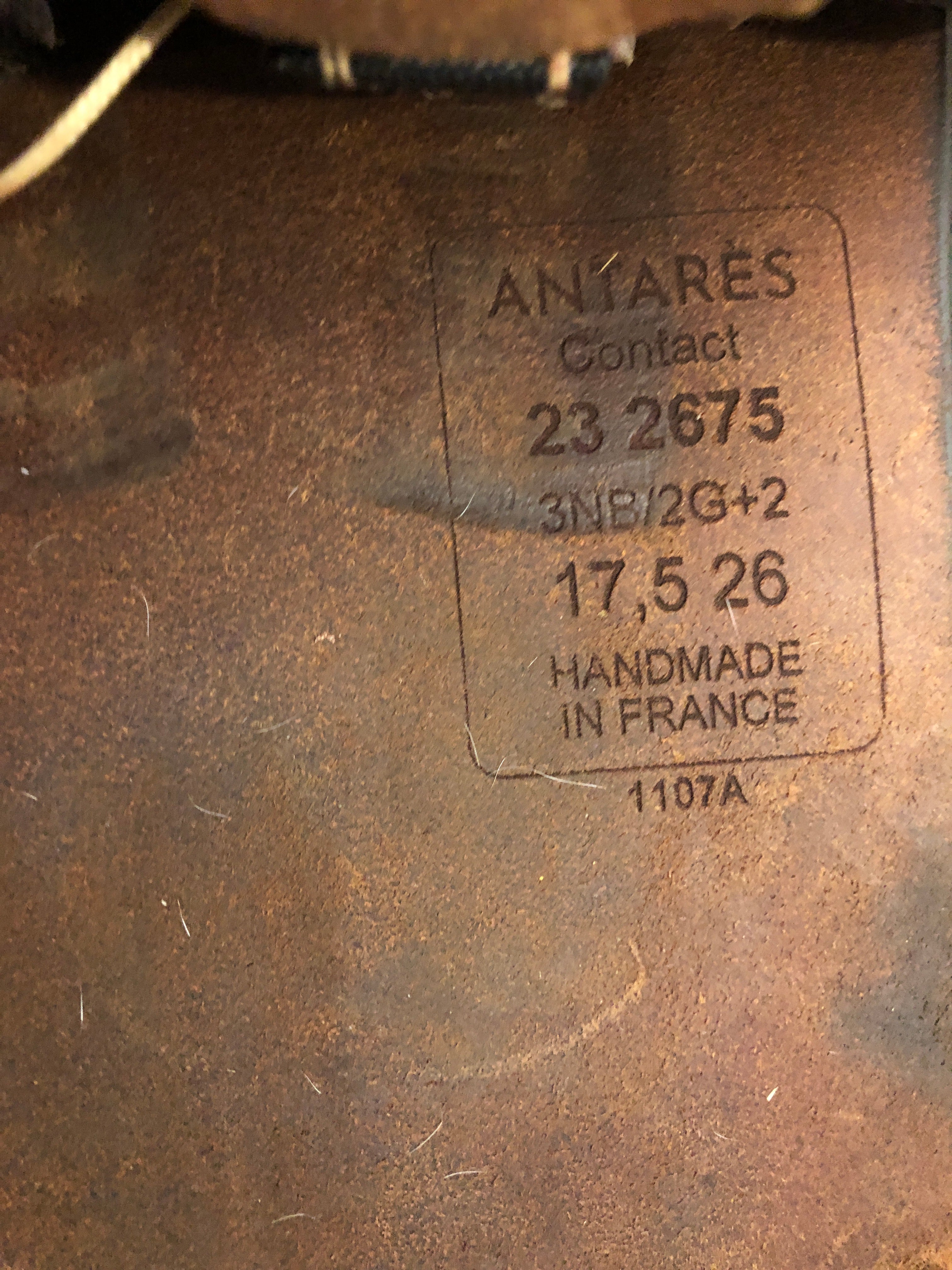 17.5" Antares Close Contact Saddle