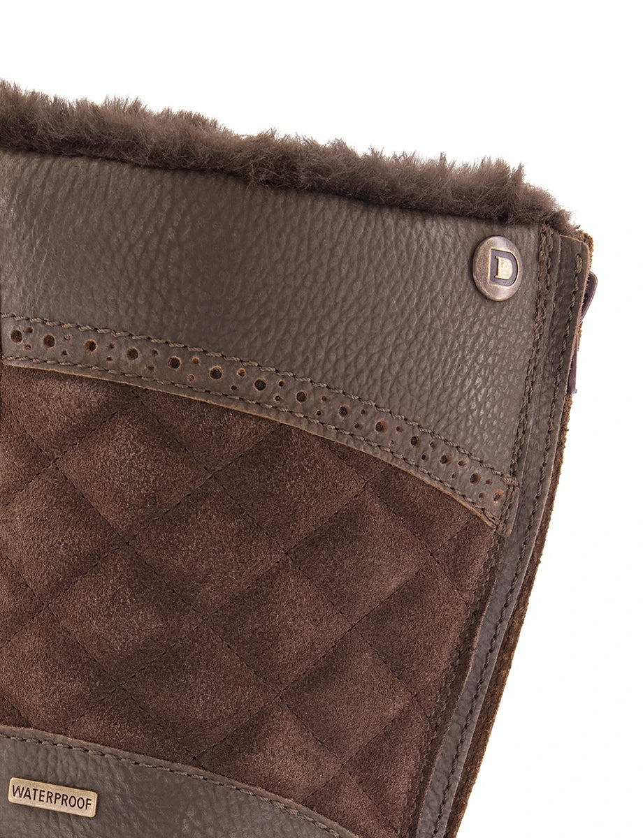 Dublin Yukon Quilt Boots- Chocolate Brown