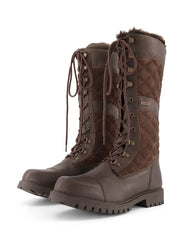 Dublin Yukon Quilt Boots- Chocolate Brown