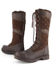 Dublin Yukon Quilt Boots- Chocolate Brown