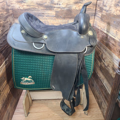 17" Wintec Western Saddle-Black