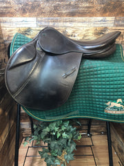 17"  Stubben Edelweiss Jump Saddle 6" tree/ 12.5" Flap-Wool