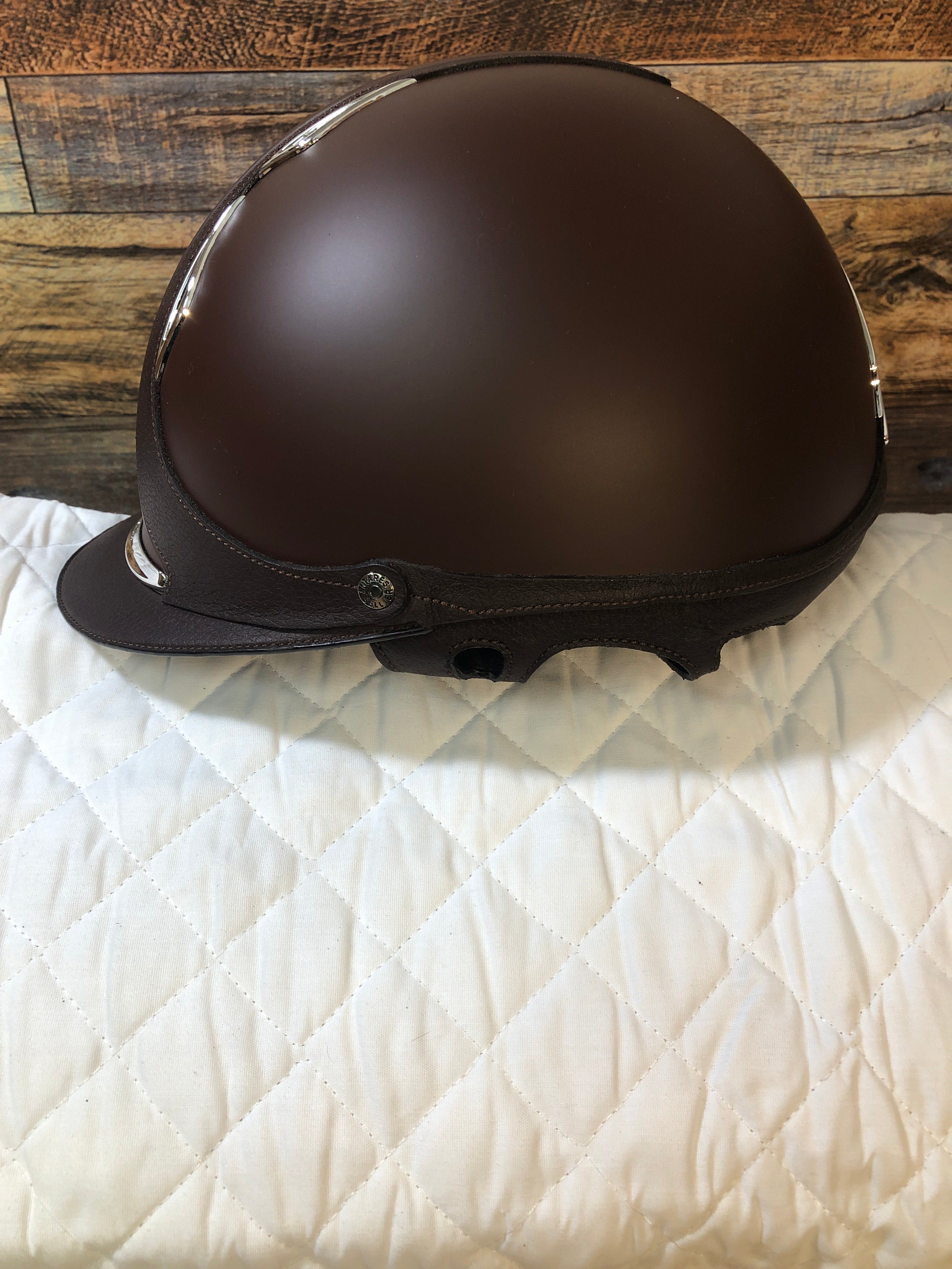Galaxy Helment - Brown Matte - Brn Trim - Reg Brim **