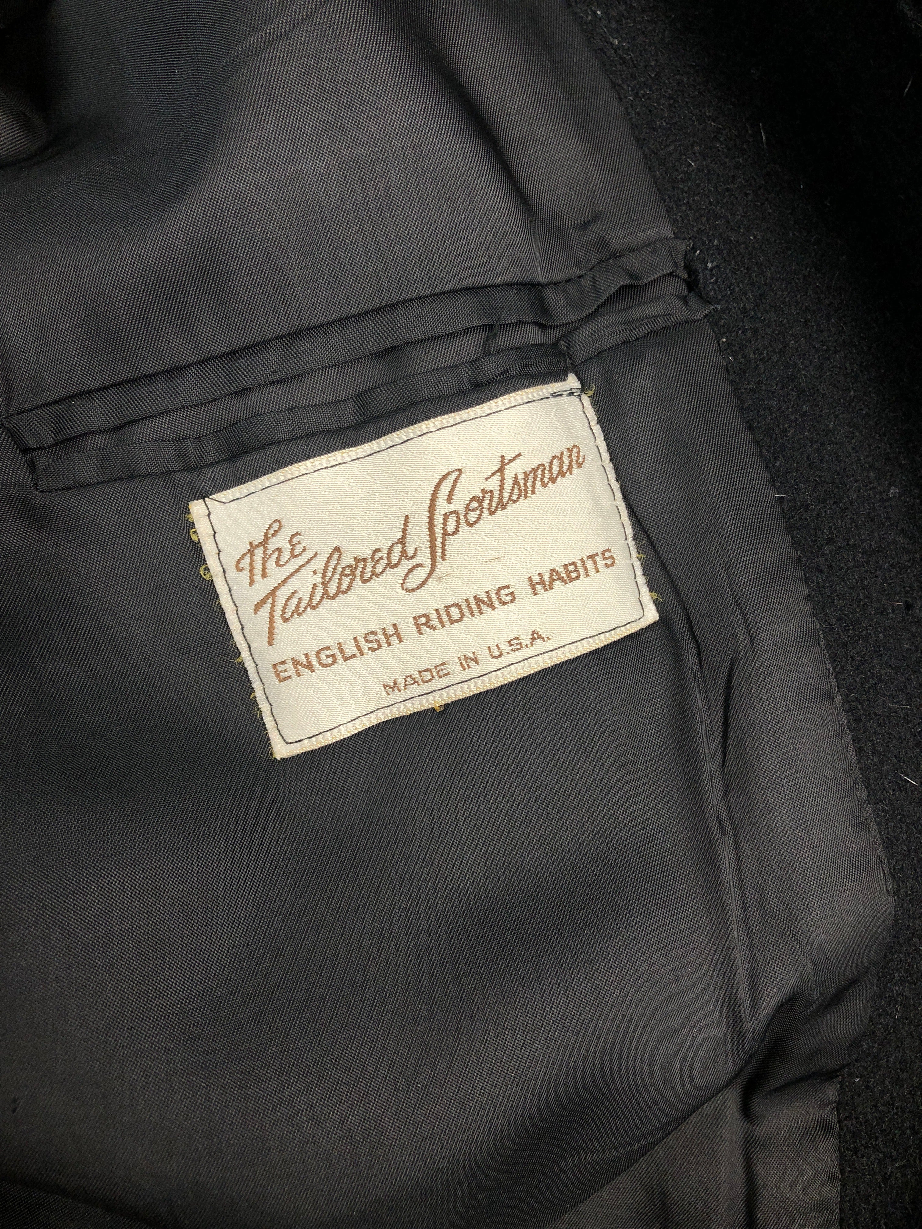 Tailored Sportsman Wool Melton Black