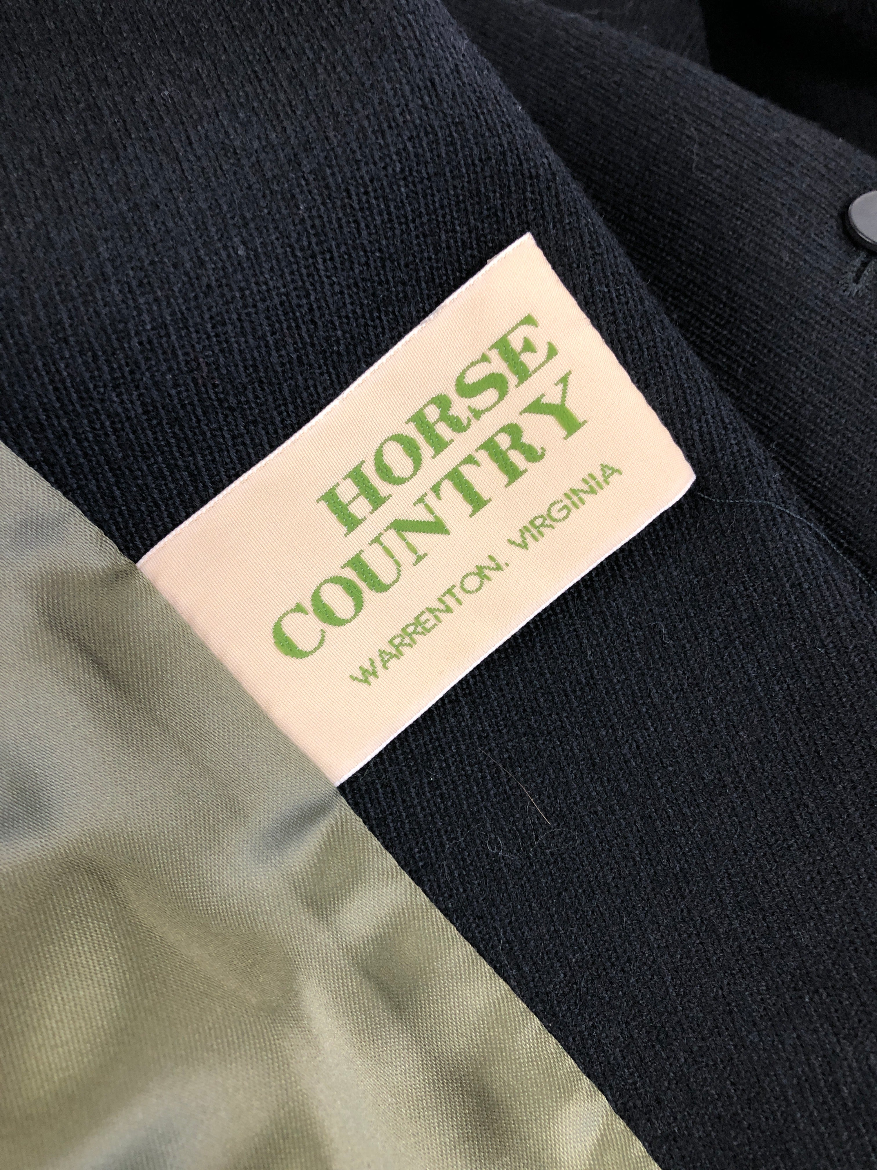 Horse Country Wool Melton Black