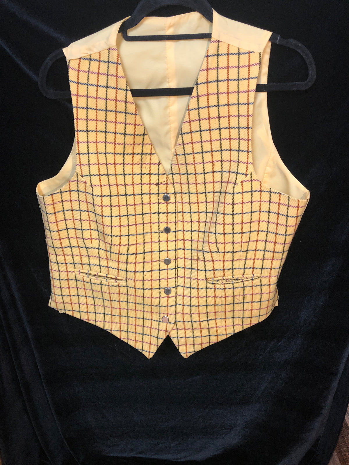 Alexander James tattersal vest