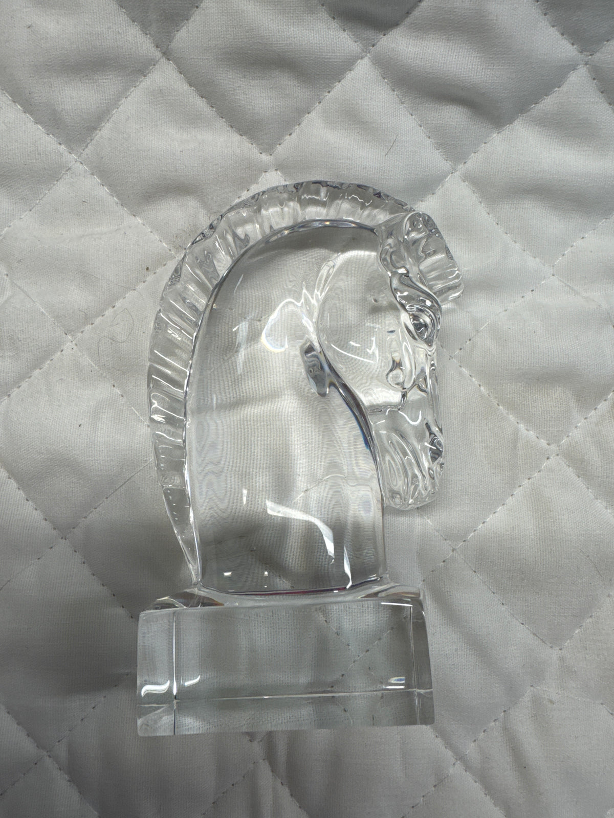 Stuben Glass Horse Head