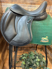 17.5" DC Stackhouse Ellis Dressage Saddle (2026) Green Acct