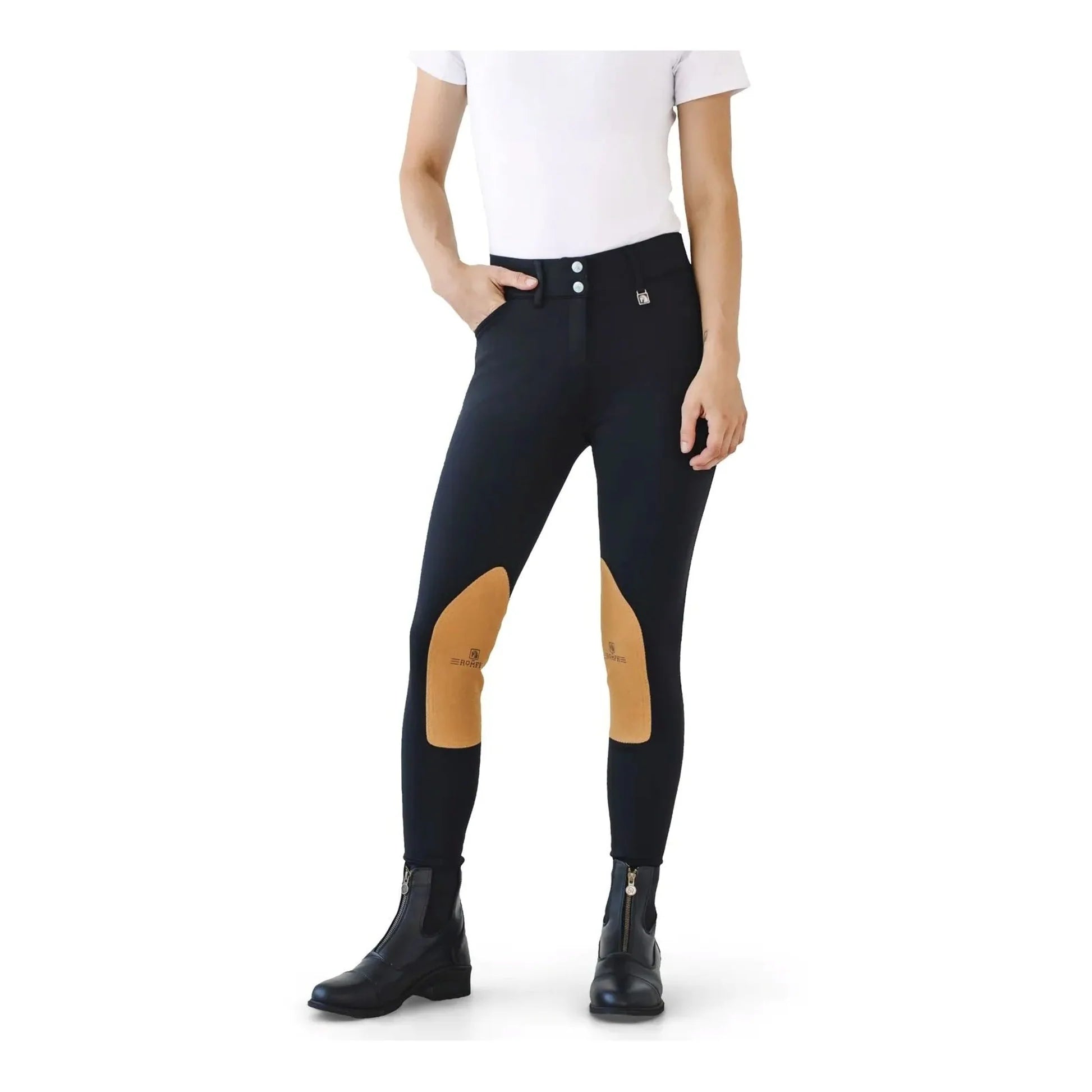 Lds Willow Euro Seat Suede KP Breech