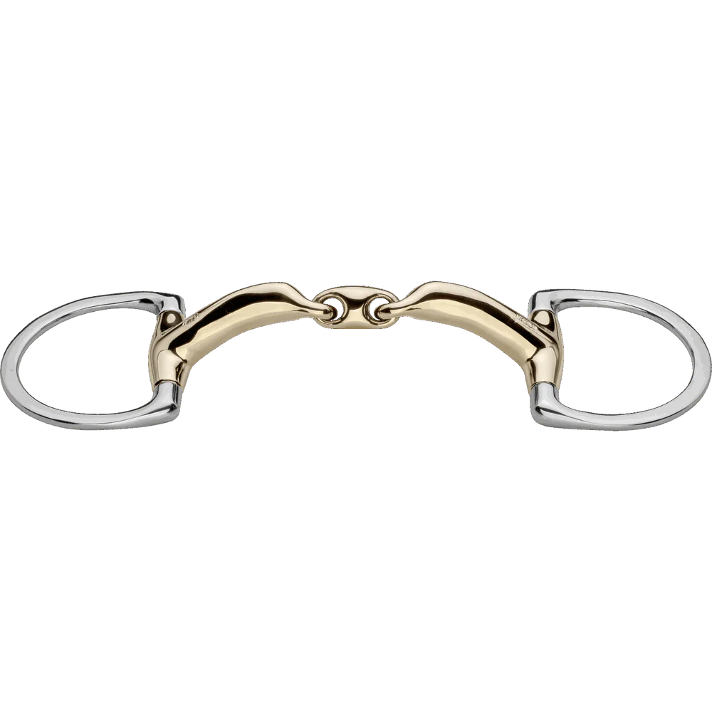 Novocontact Eggbutt Bit (D-Shaped Rings) - Double Jointed