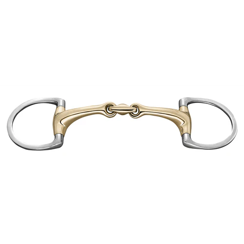 Dynamic RS Eggbutt Bit (D-Shaped Rings) - Double Jointed
