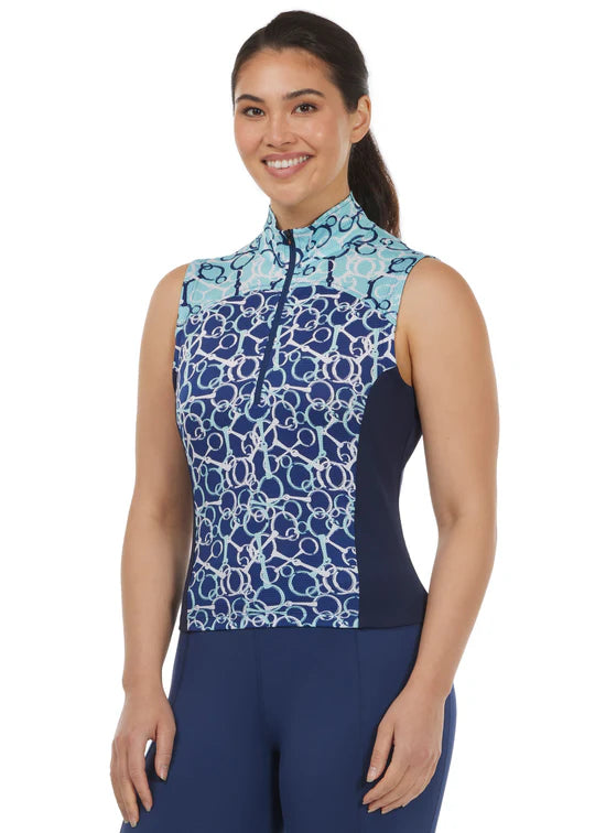 Print Mix Sleeveless Top