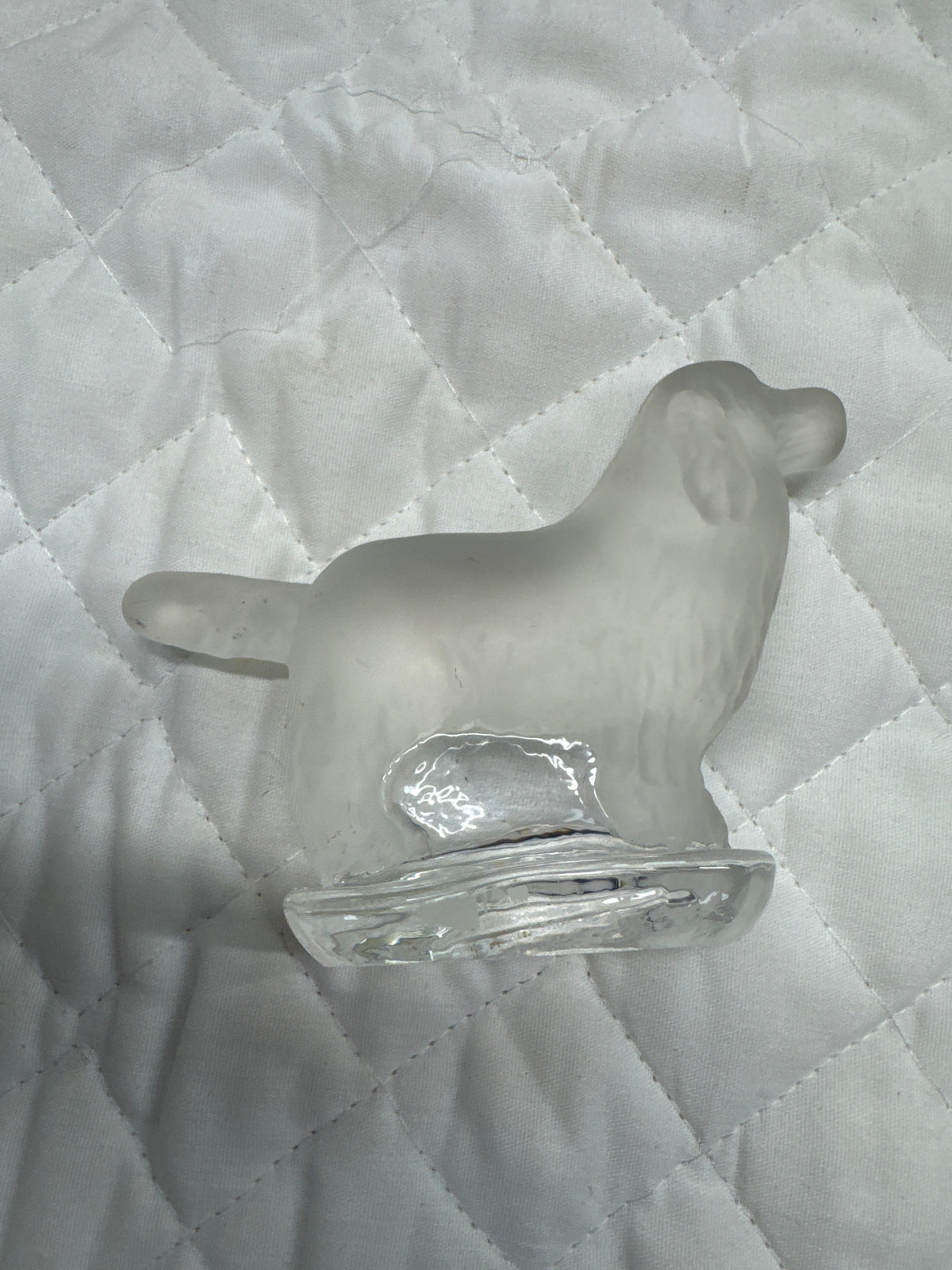 Lalique Glass Retriever Figurine