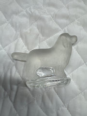 Lalique Glass Retriever Figurine