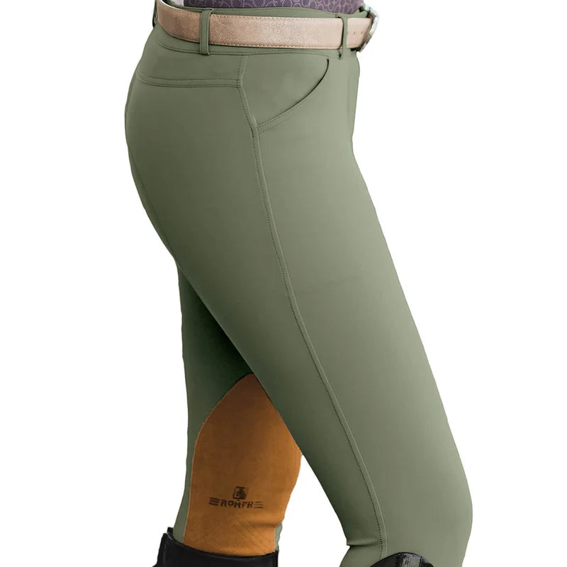 Lds Willow Euro Seat Suede KP Breech