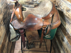 17" Hereford Brand Western Saddle