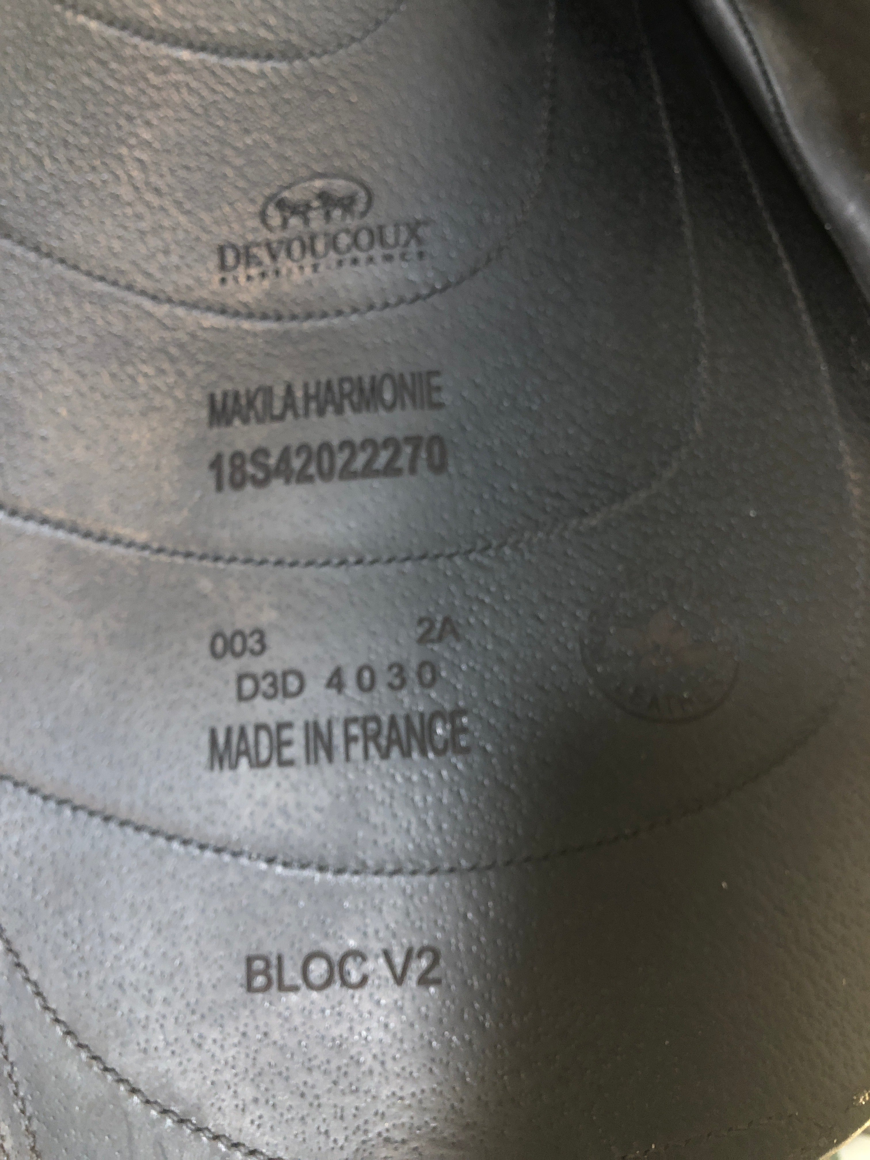 18" Devoucoux Harmonie Saddle