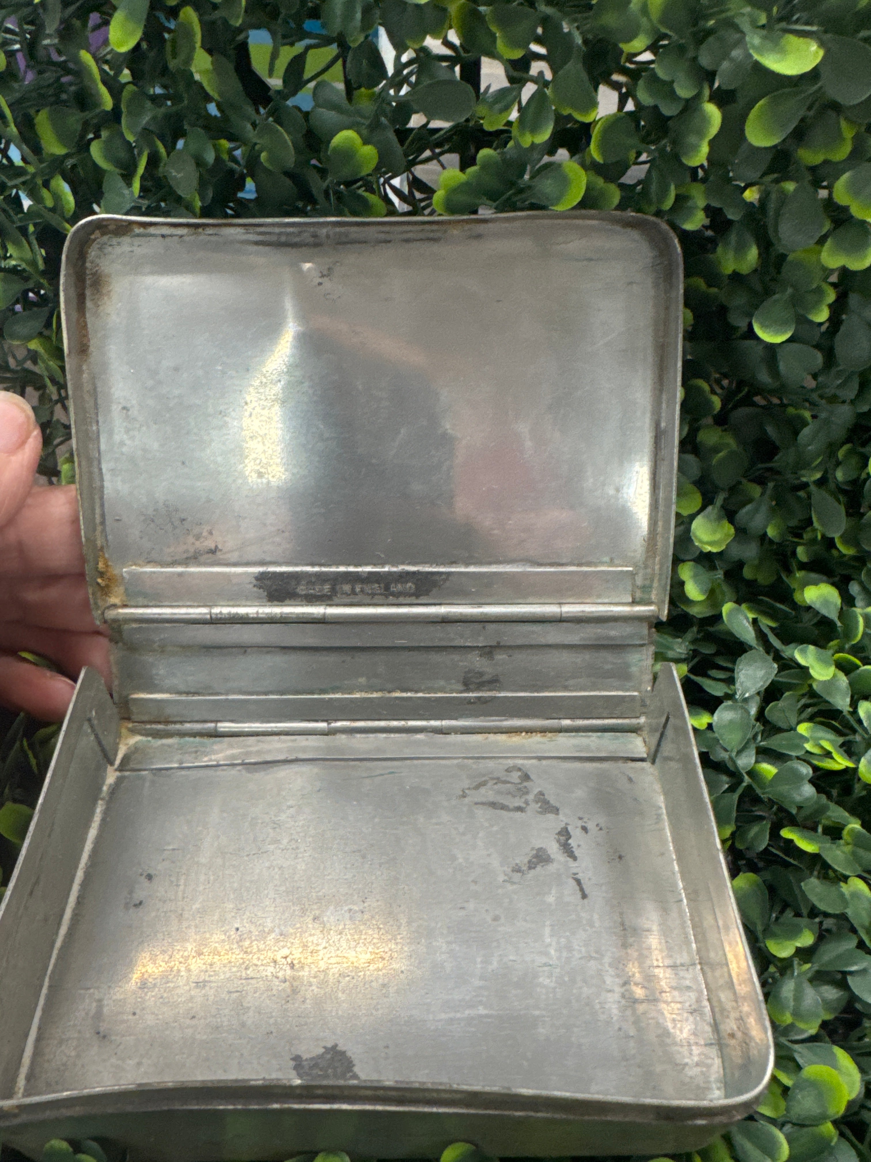 Sandwhich Case w/glass flask and sandwhich tin