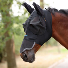 FlyGuard Pro Stretch Fly Mask with Ears & Nose