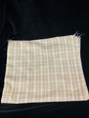Stock Tie Tan Plaid 4 Fold