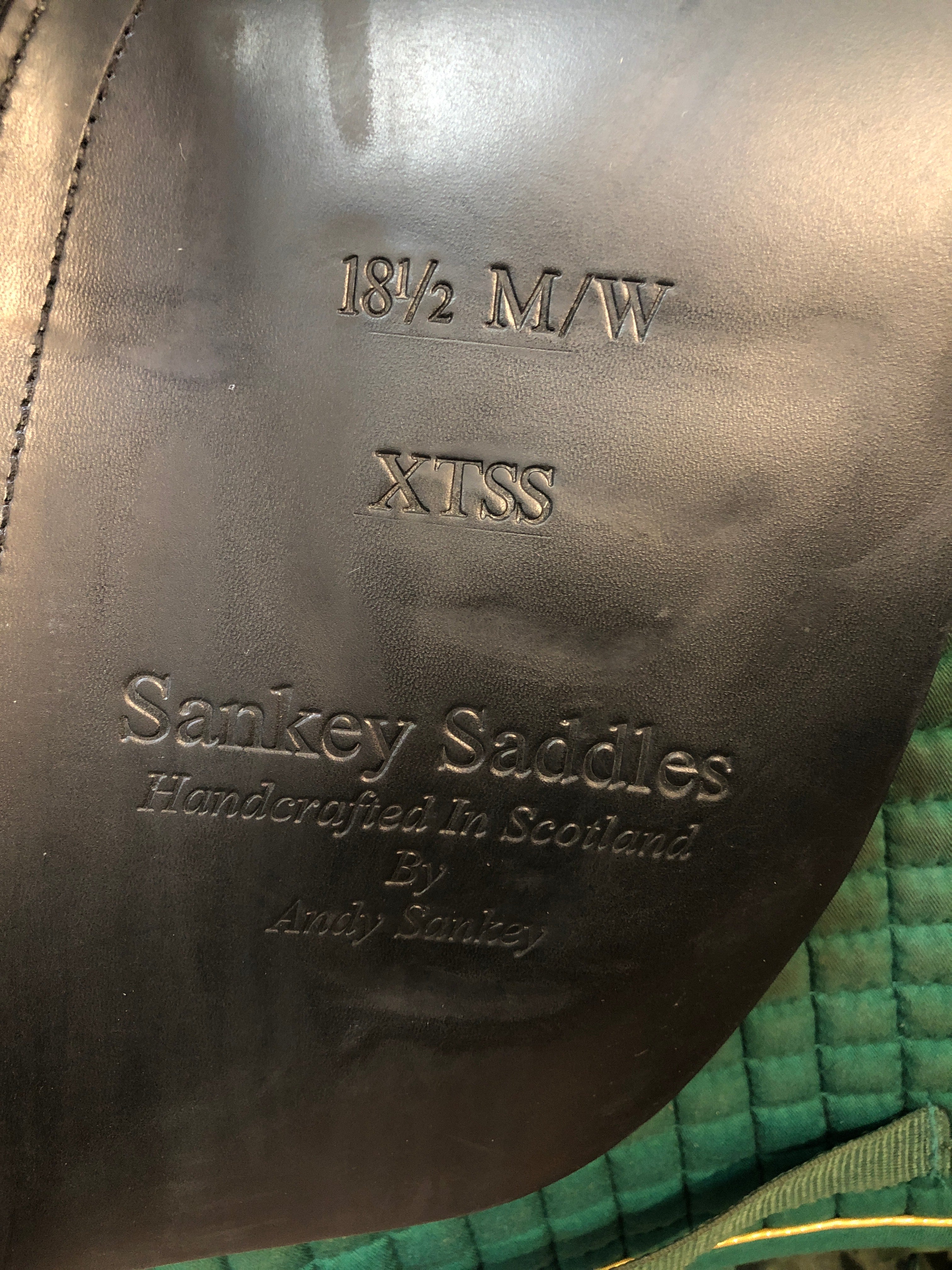 18.5" Sankey Dressage Saddle 0812414 18.5 M/W 18" Flap XTSS