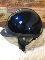 Premium Helmet Glossy-Navy-Silver Trim-Reg Brim**