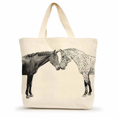 Kissing Horse Large Tote