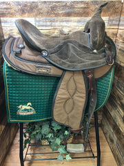 16" Bighorn Western Saddle Synthetic Brown