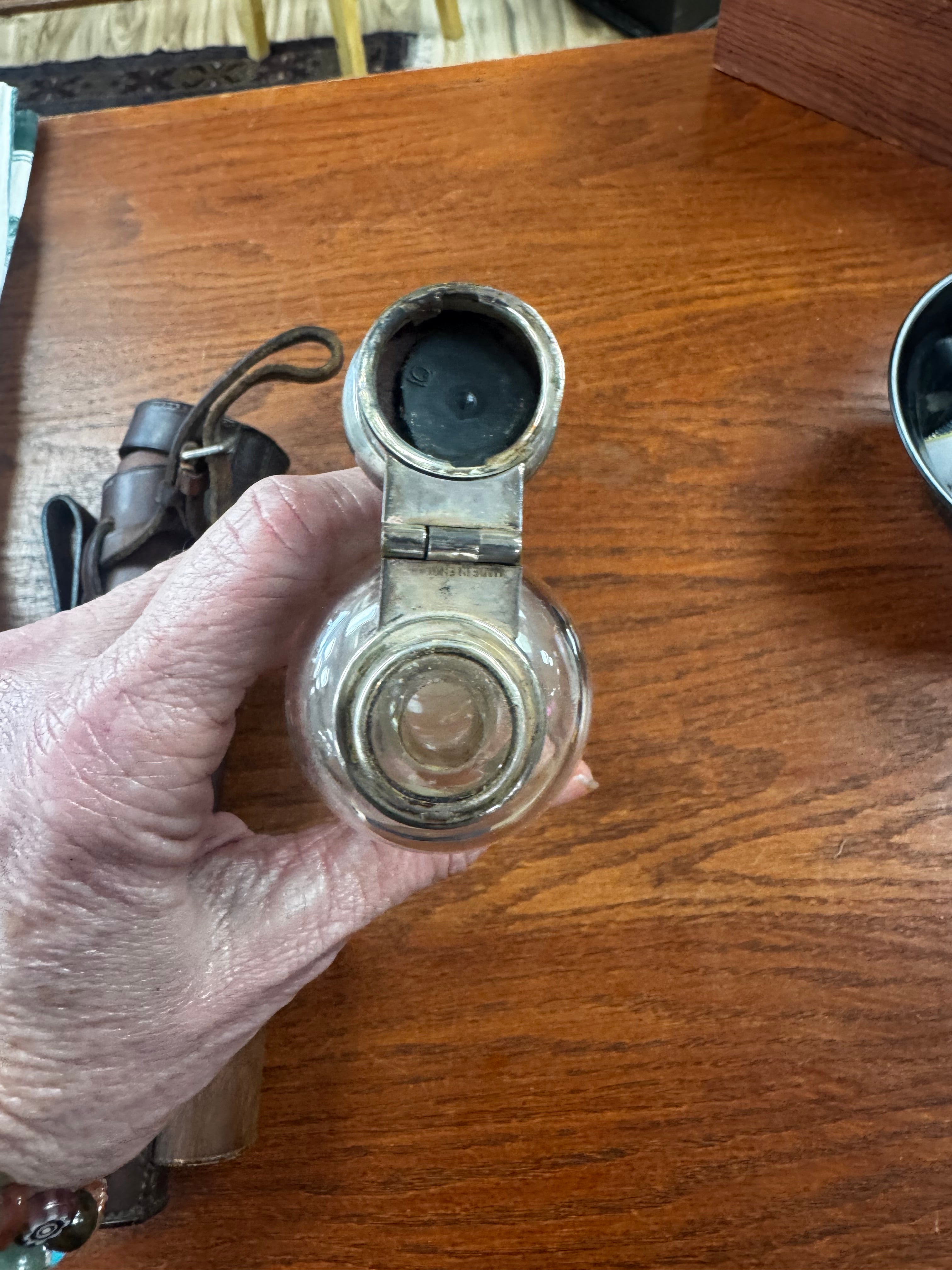 Gentleman's Flask and Leather Case