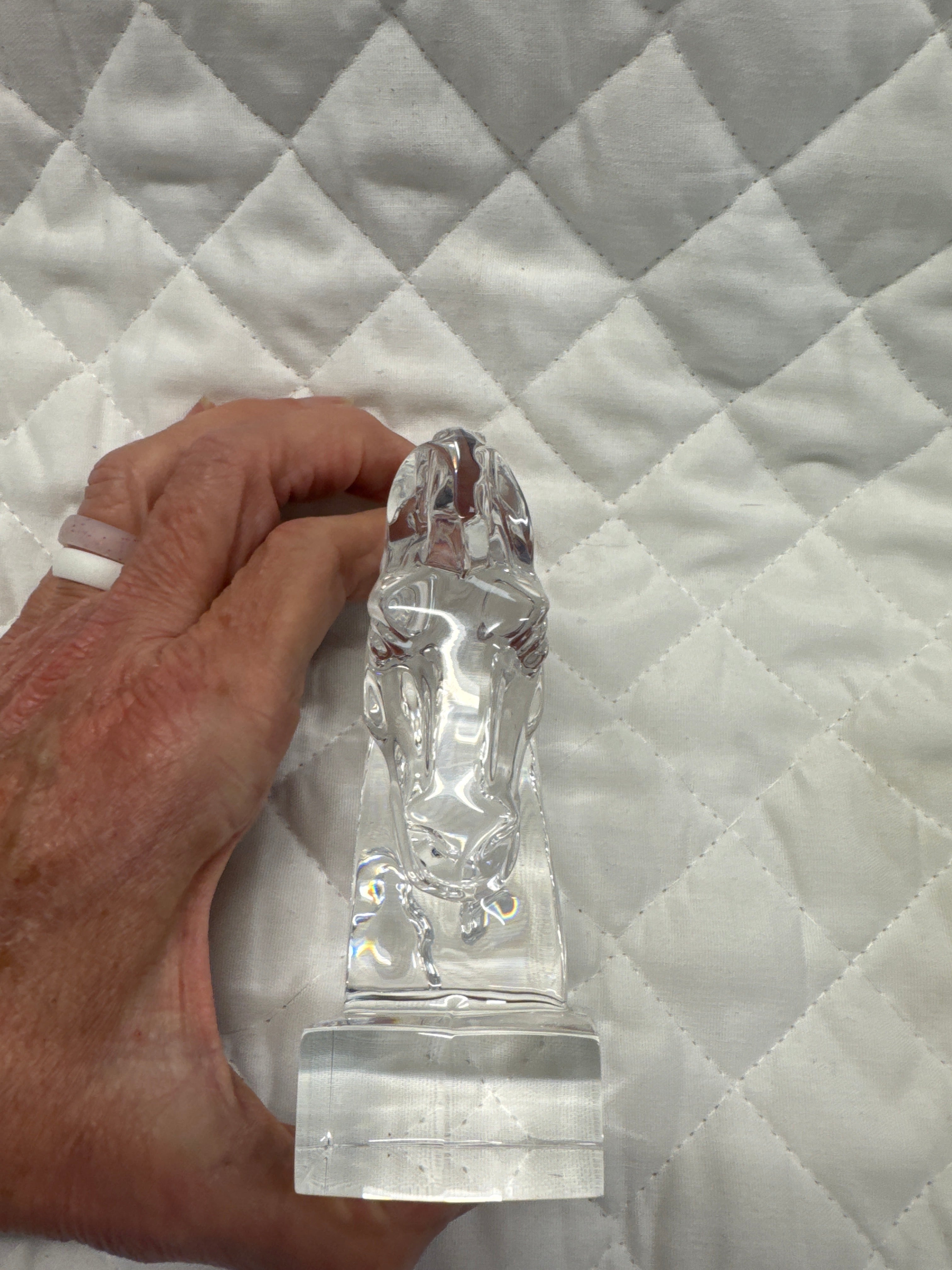 Stuben Glass Horse Head