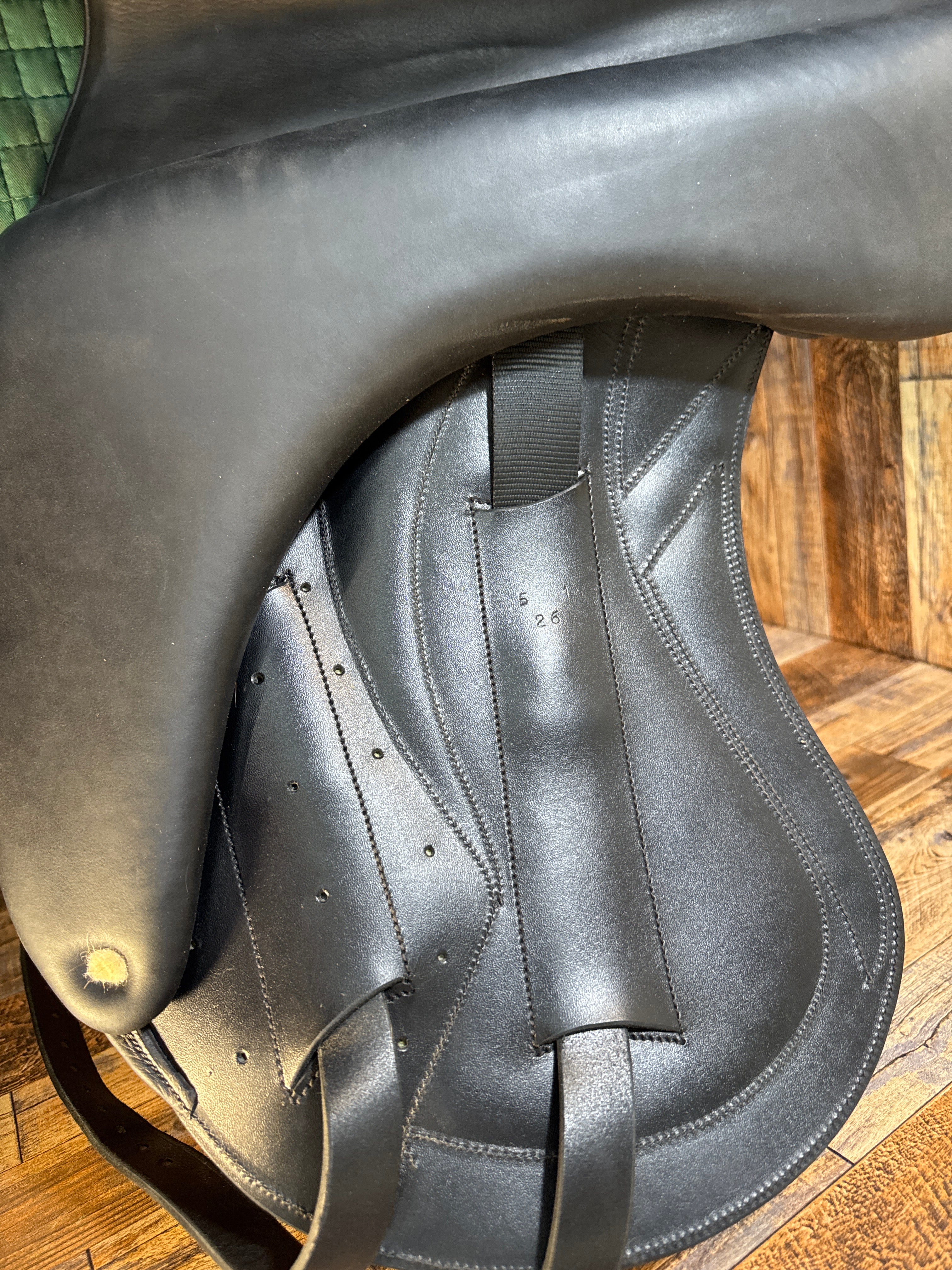 17.5" DC Stackhouse Ellis Dressage Saddle (2026) Green Acct