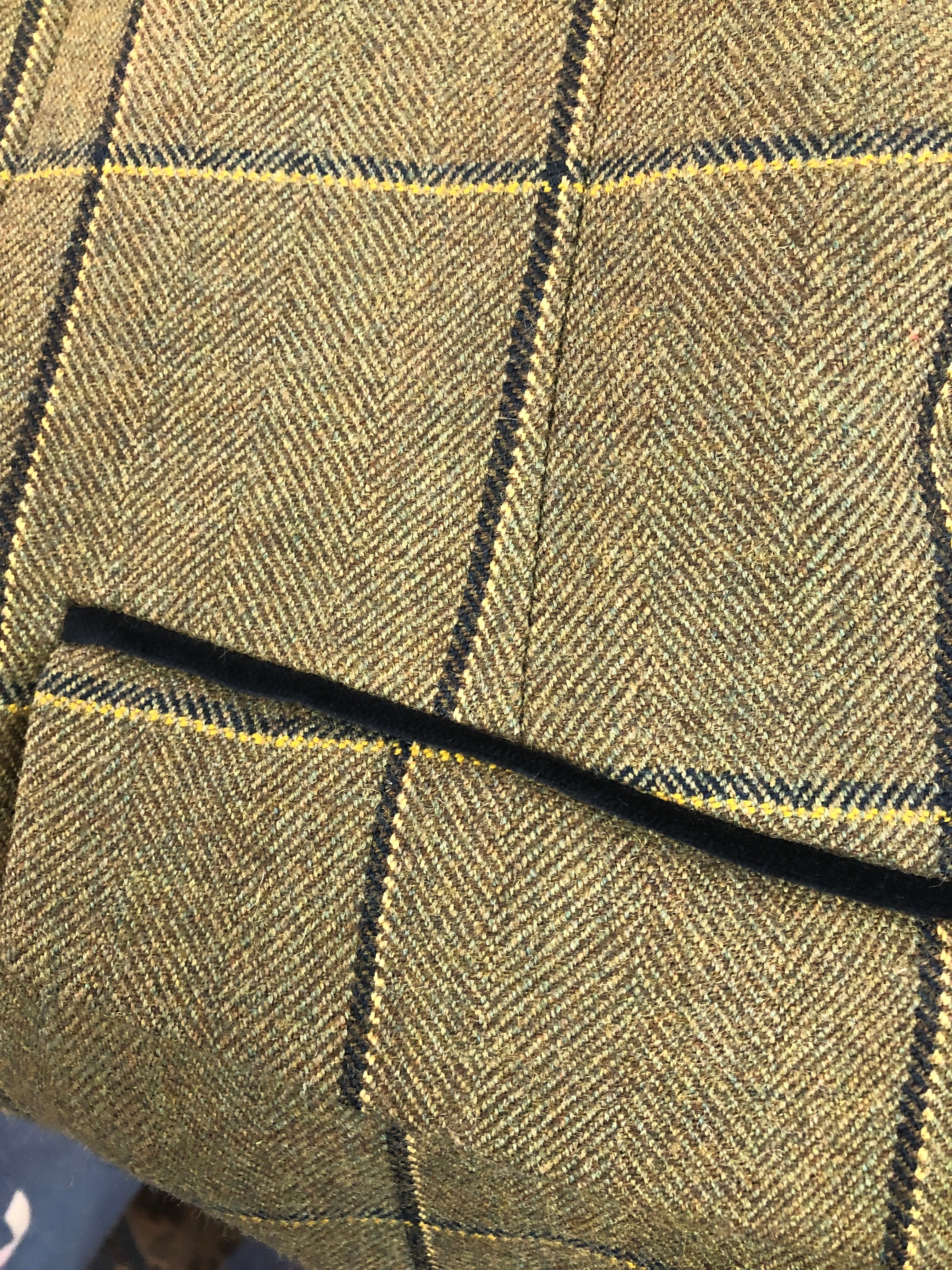 Equetech Ladies Hacking Jacket Olive Plaid