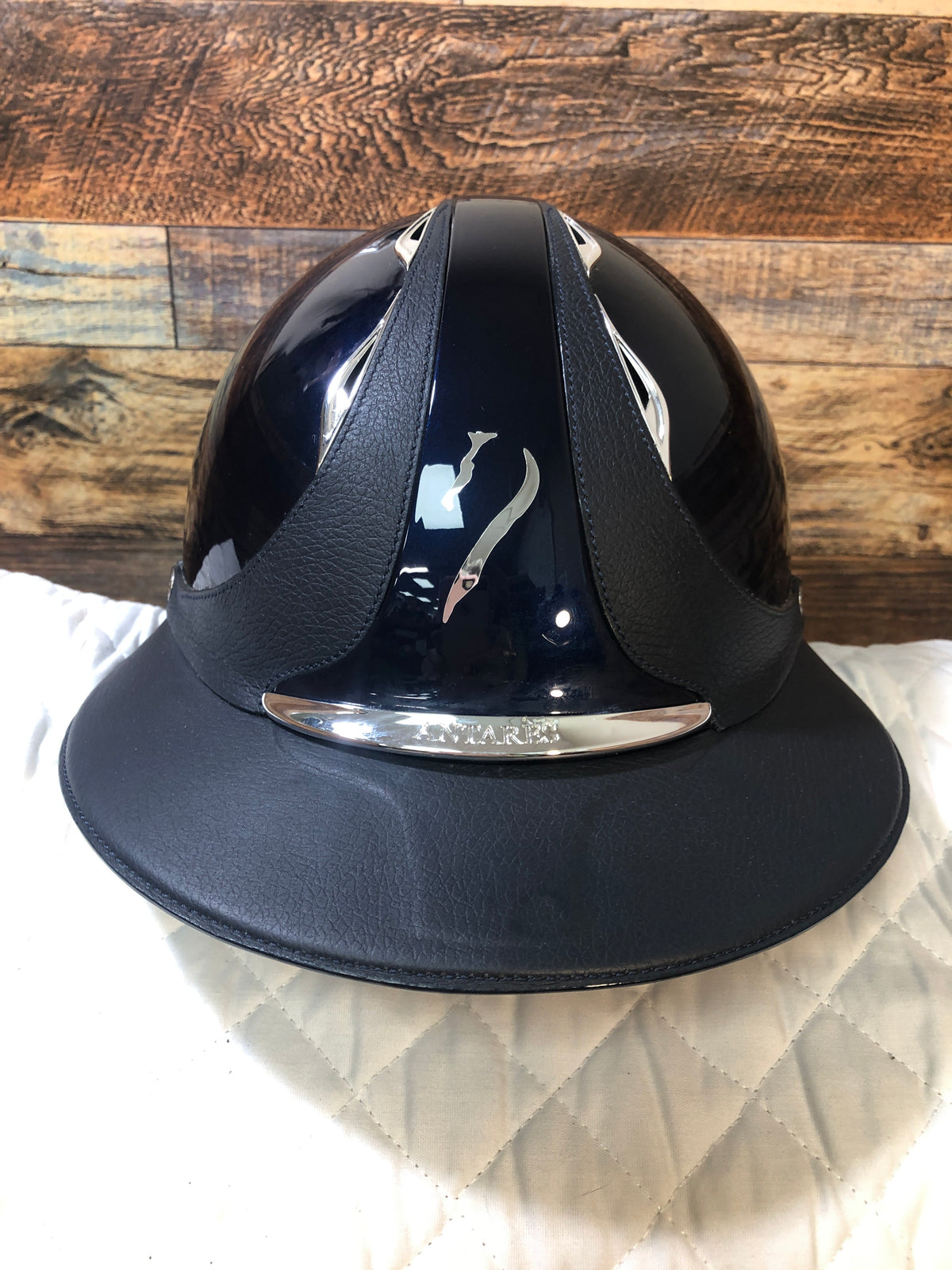 Premium Galaxy Eclipse Helmet - Navy - Silver Trim**