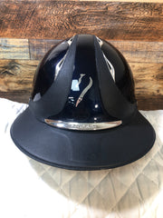 Premium Galaxy Eclipse Helmet - Navy - Silver Trim**