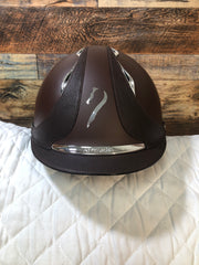 Galaxy Helment - Brown Matte - Brn Trim - Reg Brim **