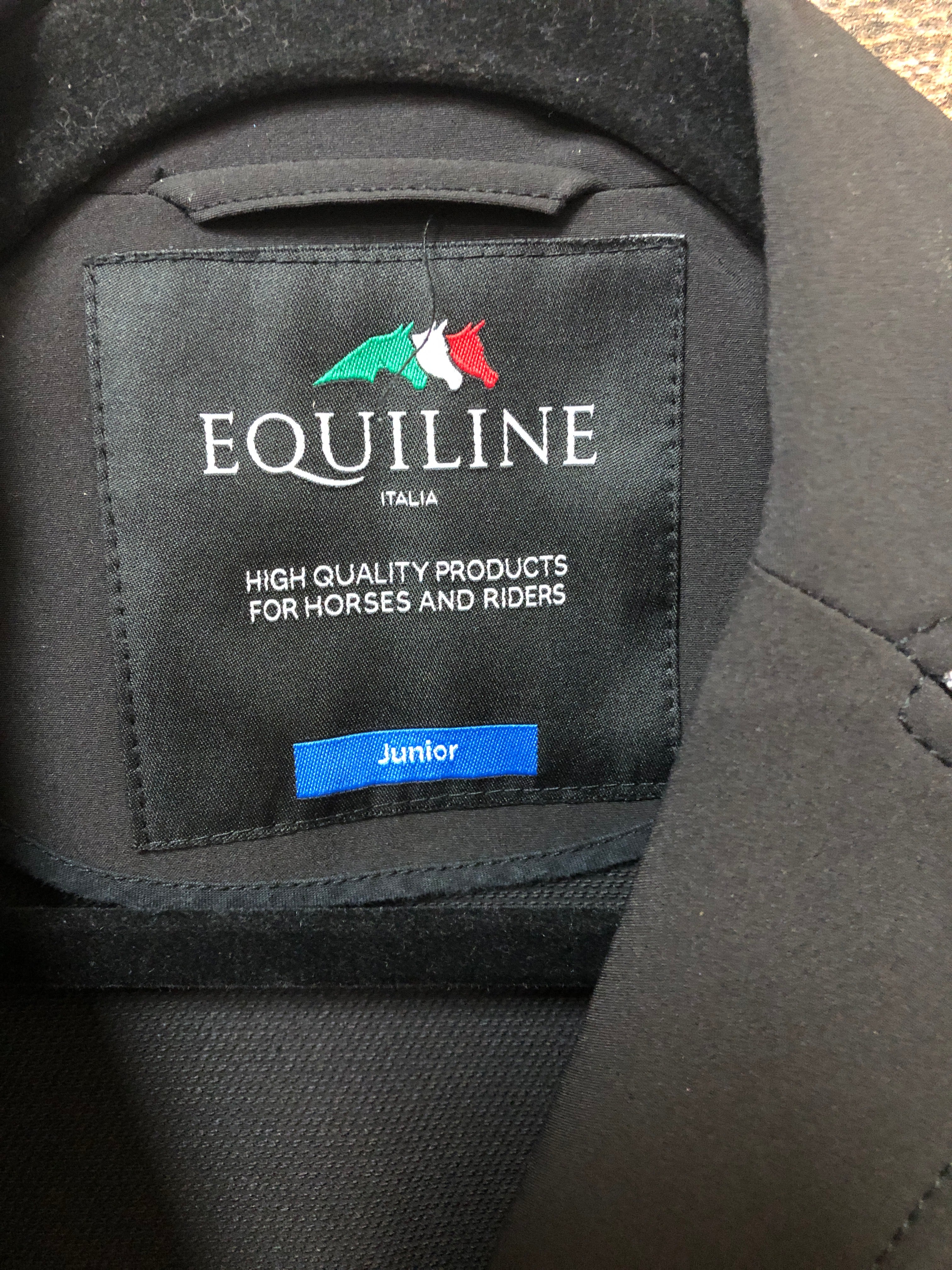 Equiline Junior Show Coat Black
