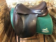 18" Lauriche Dressage Saddle - Brown