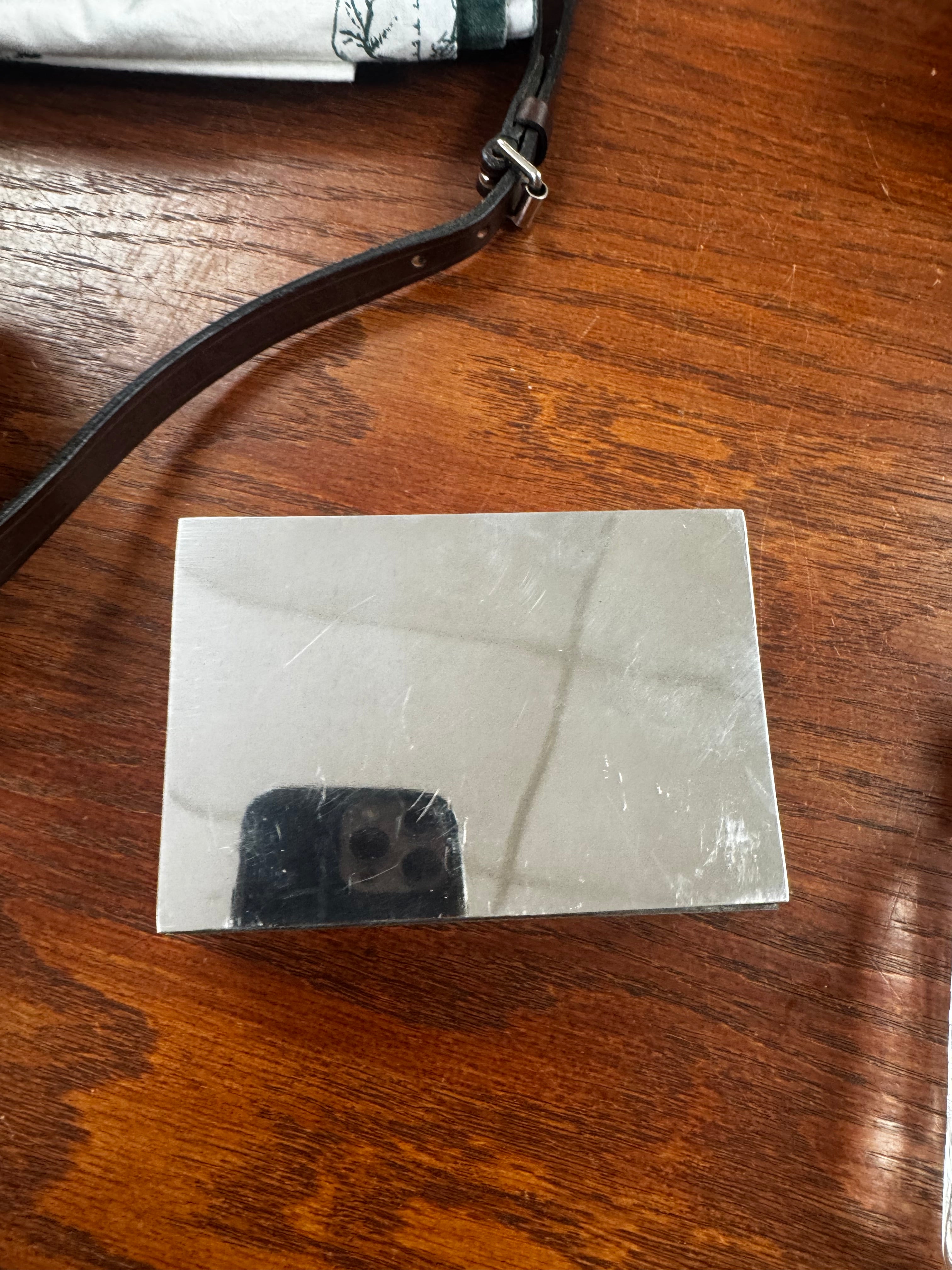 Ladies' Sandwich Leather Case w/ Flask