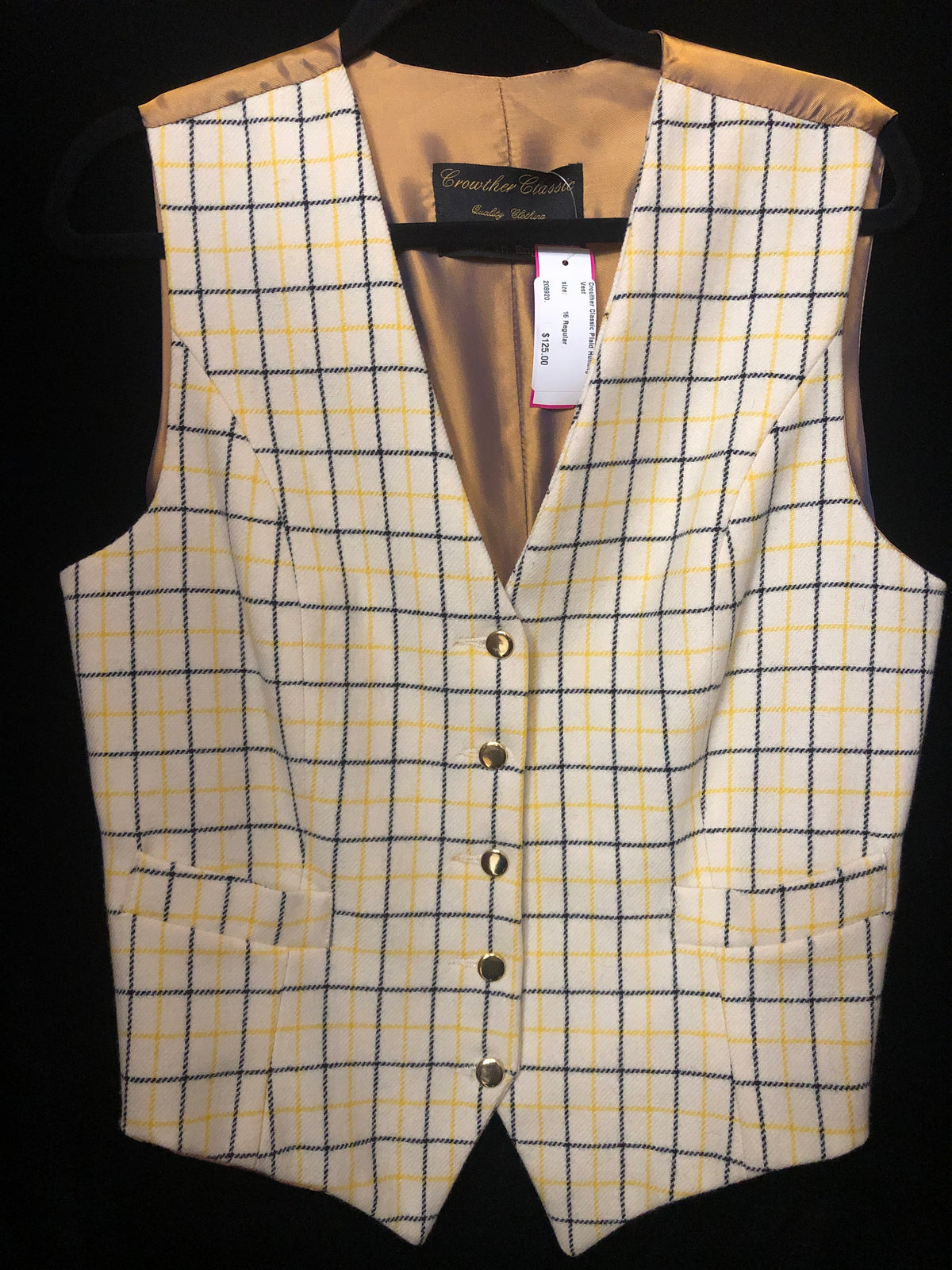 Crouther Classic Plaid Hunting Vest